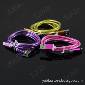 Shenzhen 2015 NEW Transparent Crystal 5 Pin Micro USB Data Cable